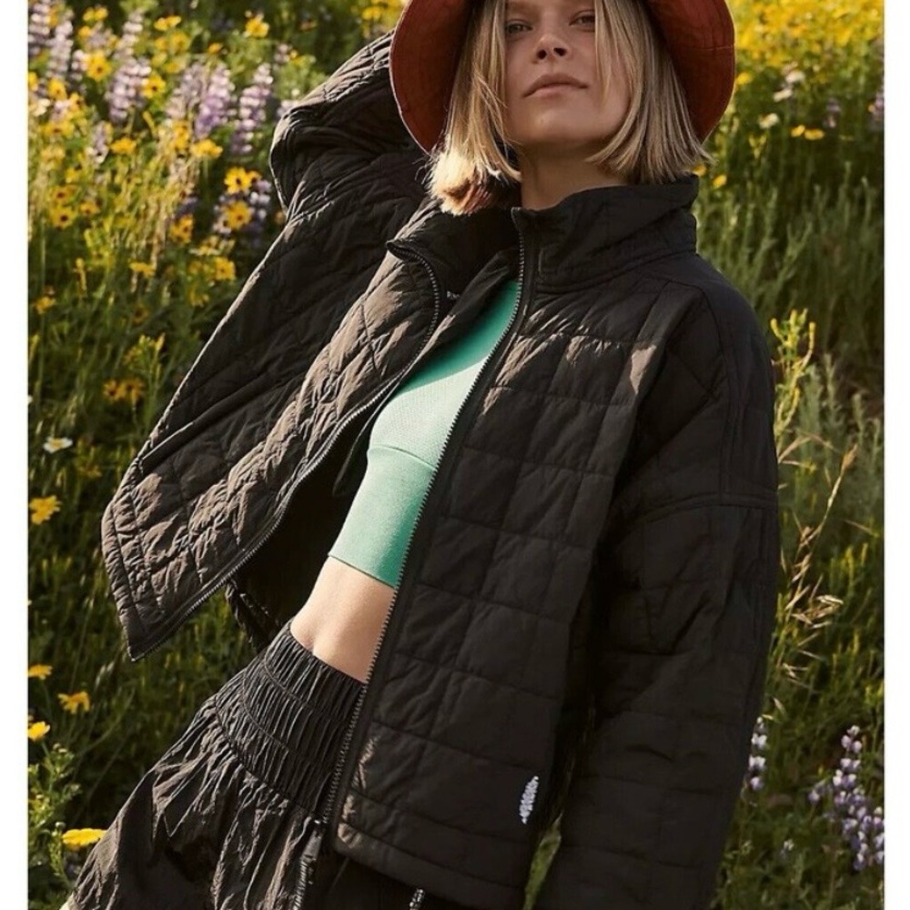 FP Movement Poppy Packable Black Puffer Jacket